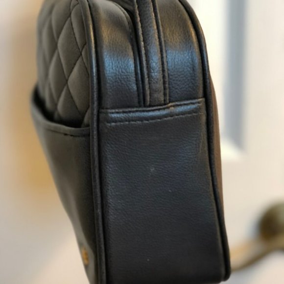 Lesley Fay Brown Leather Quilted Shoulder Ba - Picture 6 of 7